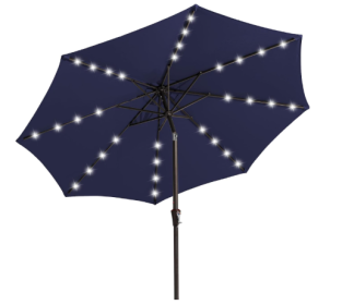 Nix KS All-iron Lamp Bead In The Pillar Umbrella (Option: Navy Blue9 FT)